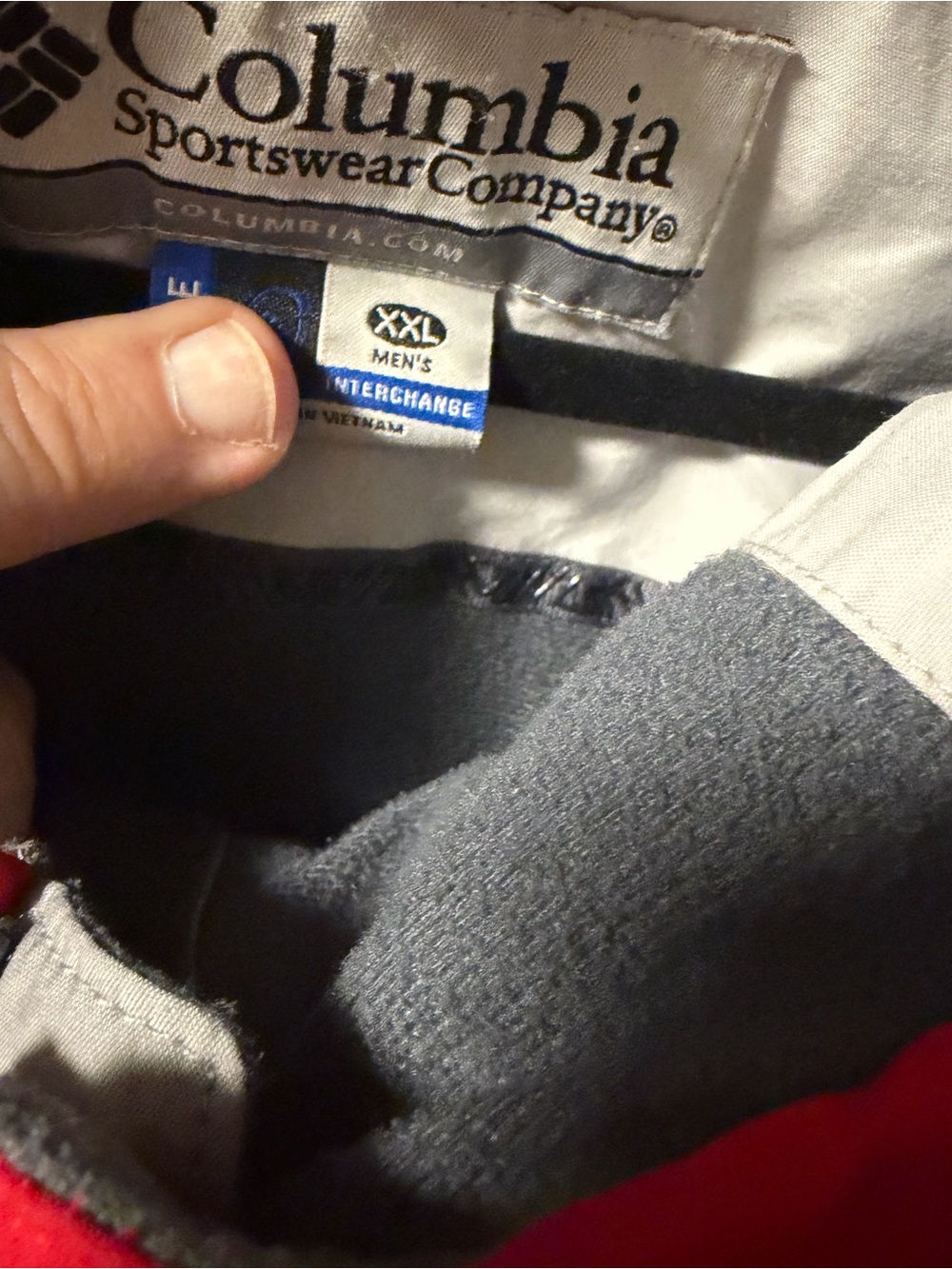 Columbia Men’s Red and Gray Vertex Ski Jacket - Picture 3 of 3